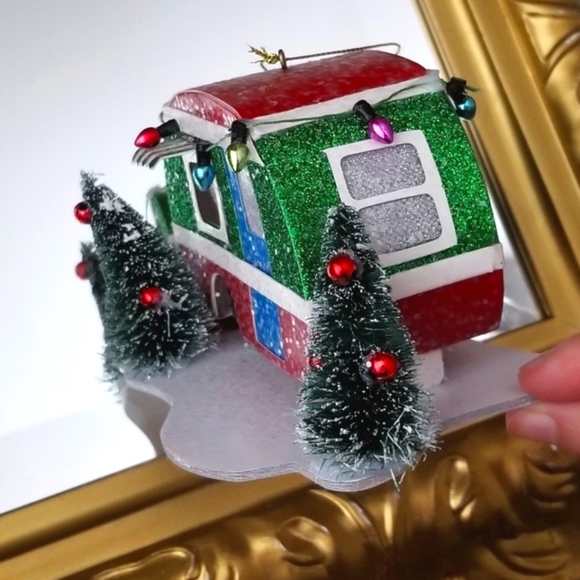 ❗Mid Century Retro Camper Light Up Ornament❗ - Picture 1 of 4